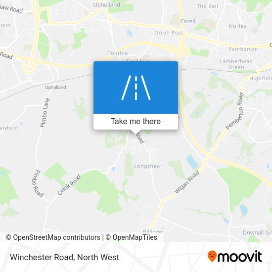 Winchester Road map
