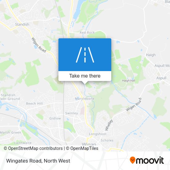 Wingates Road map