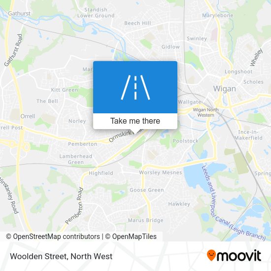 Woolden Street map