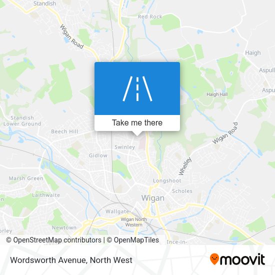 Wordsworth Avenue map