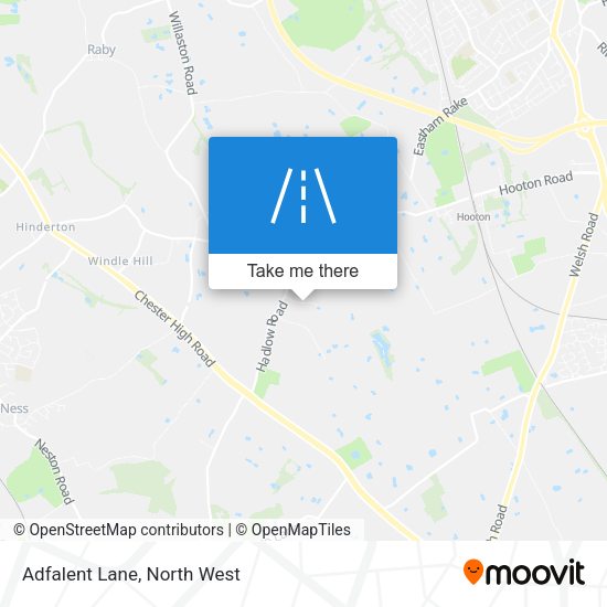 Adfalent Lane map