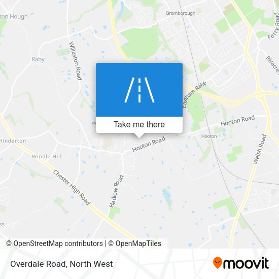 Overdale Road map