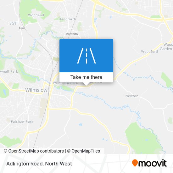 Adlington Road map