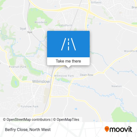 Belfry Close map