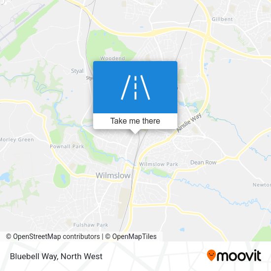 Bluebell Way map