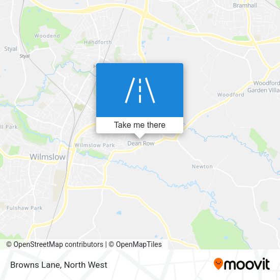 Browns Lane map