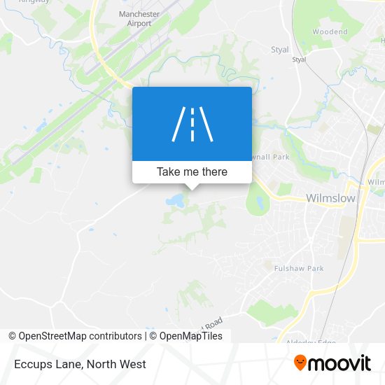 Eccups Lane map