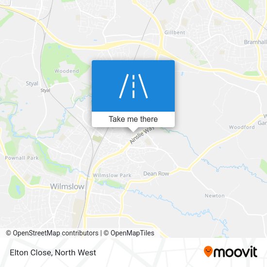 Elton Close map