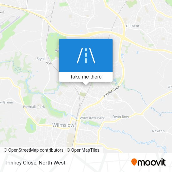 Finney Close map