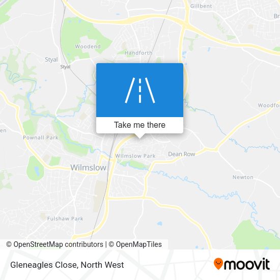 Gleneagles Close map