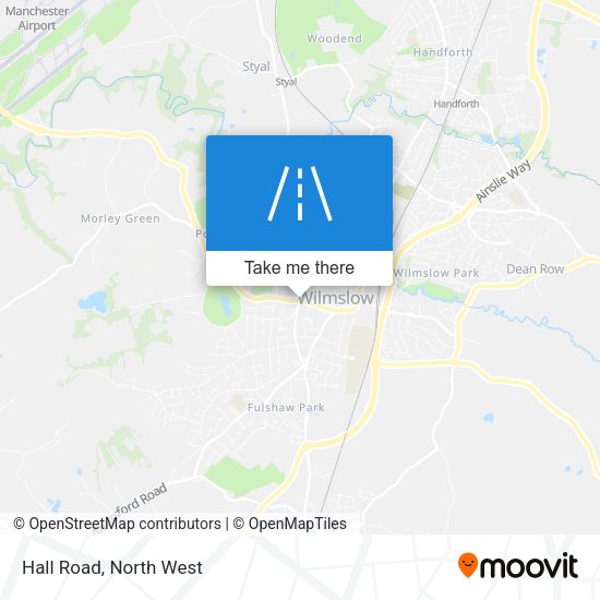 Hall Road map