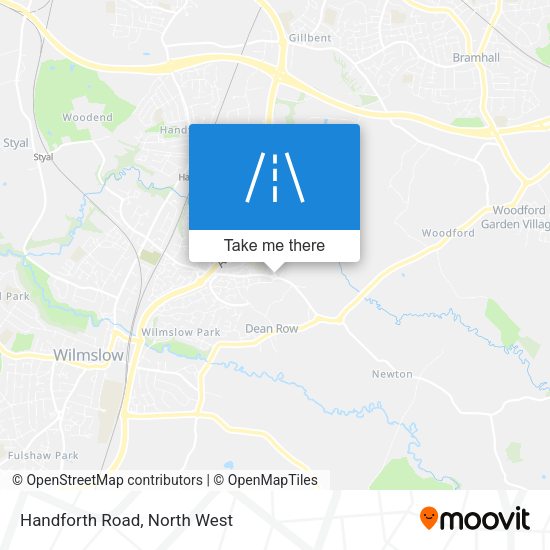 Handforth Road map