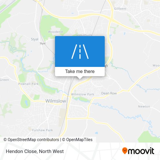 Hendon Close map