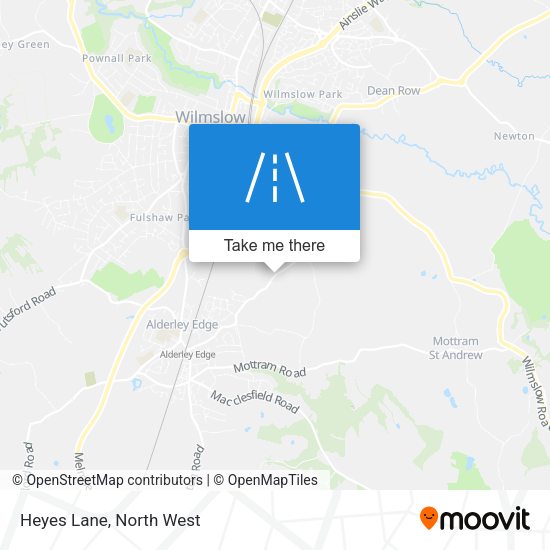 Heyes Lane map