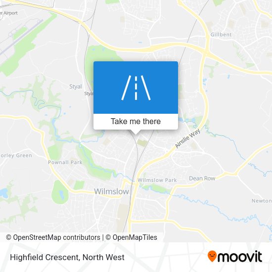Highfield Crescent map