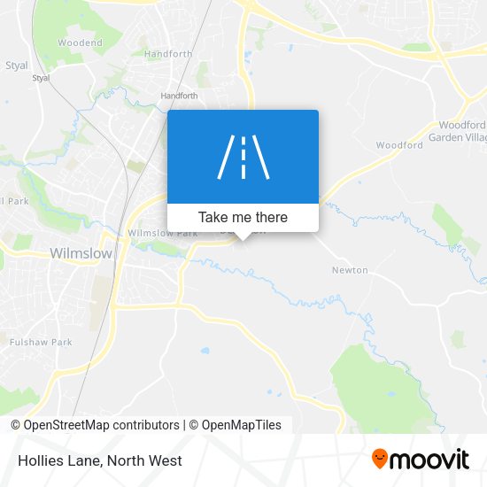 Hollies Lane map