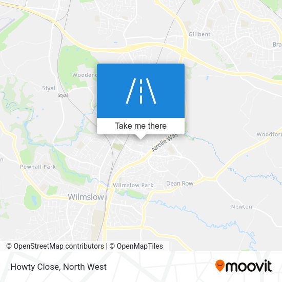 Howty Close map