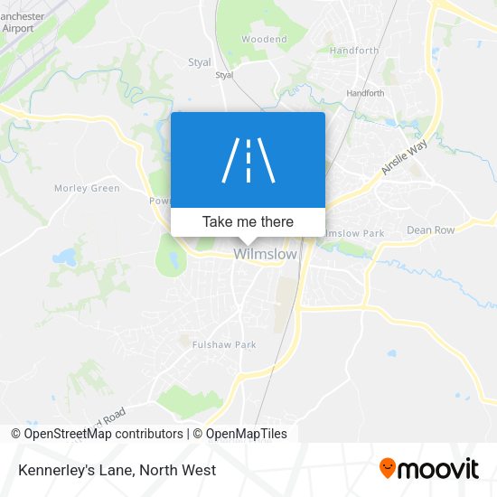 Kennerley's Lane map