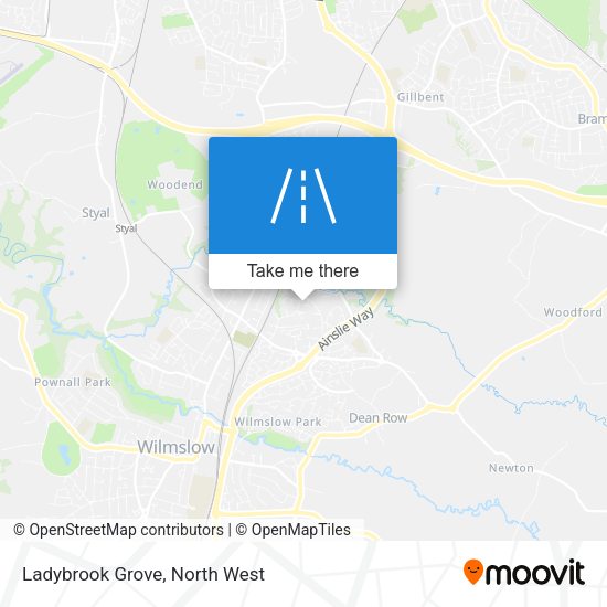 Ladybrook Grove map