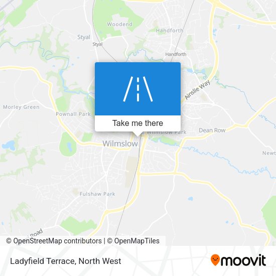 Ladyfield Terrace map