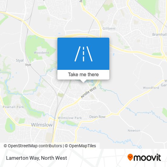 Lamerton Way map