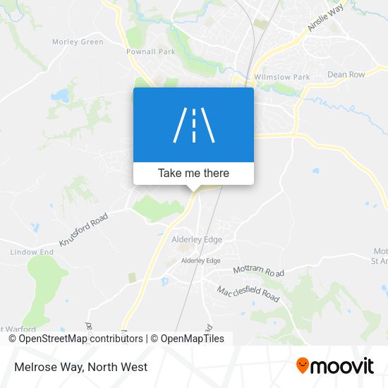 Melrose Way map