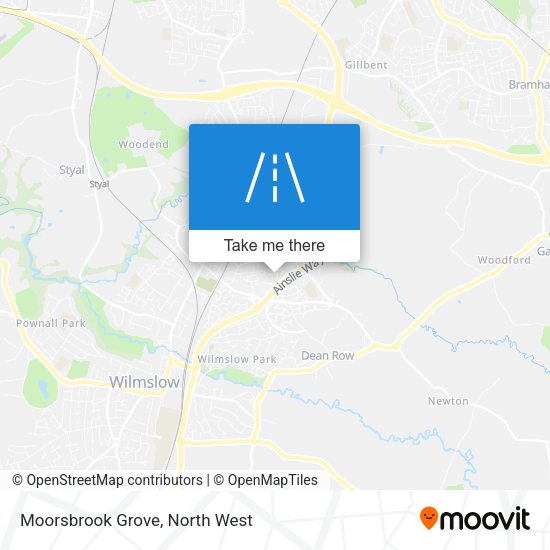 Moorsbrook Grove map