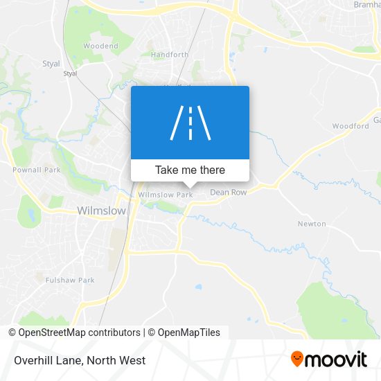 Overhill Lane map