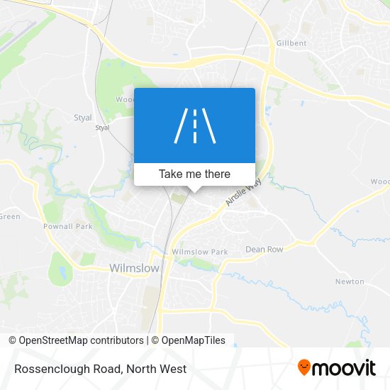 Rossenclough Road map