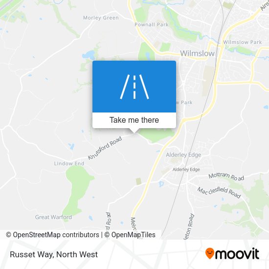 Russet Way map