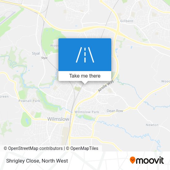 Shrigley Close map