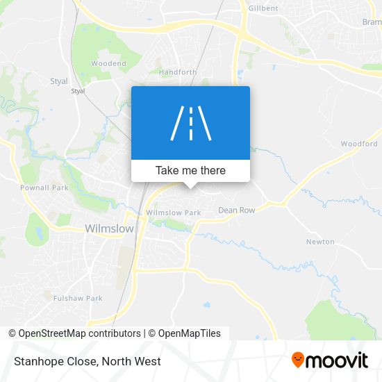 Stanhope Close map