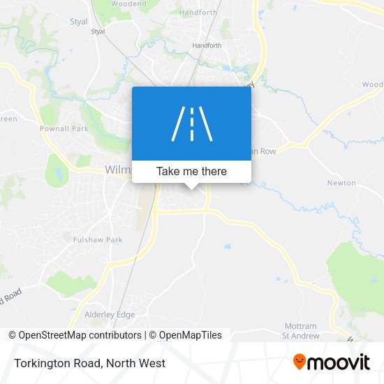 Torkington Road map