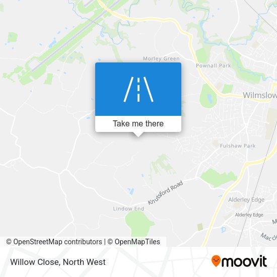 Willow Close map