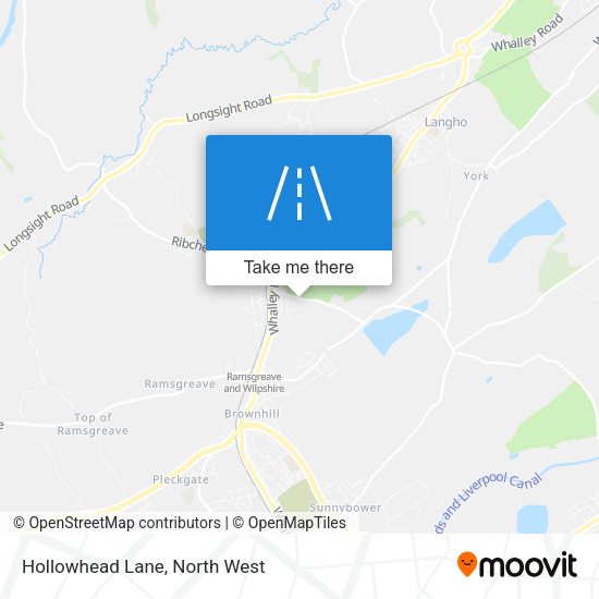 Hollowhead Lane map