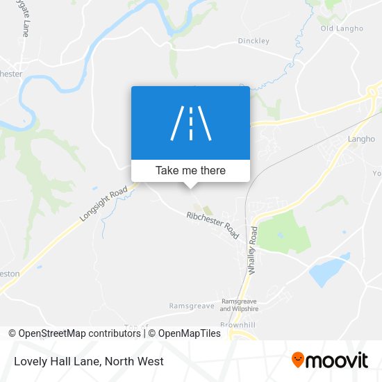 Lovely Hall Lane map