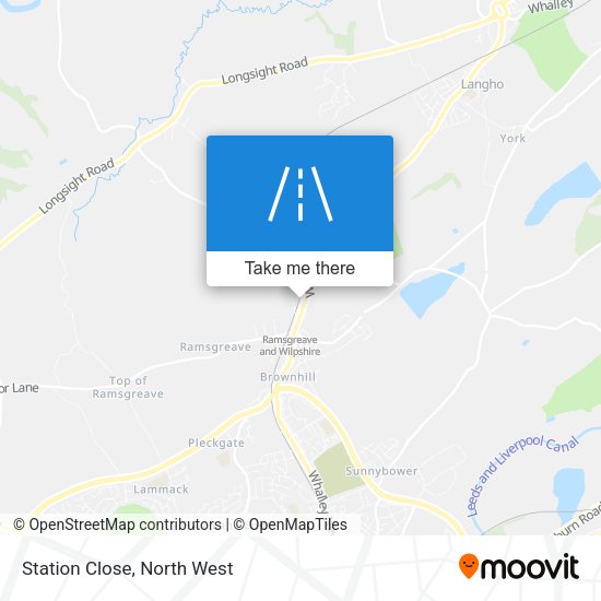 Station Close map
