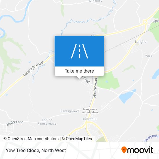 Yew Tree Close map