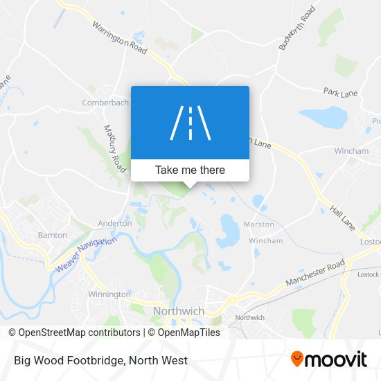 Big Wood Footbridge map