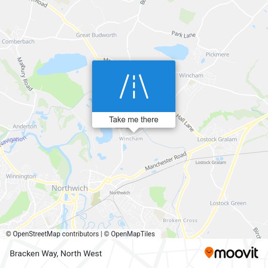 Bracken Way map