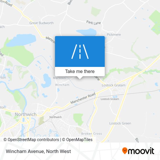 Wincham Avenue map