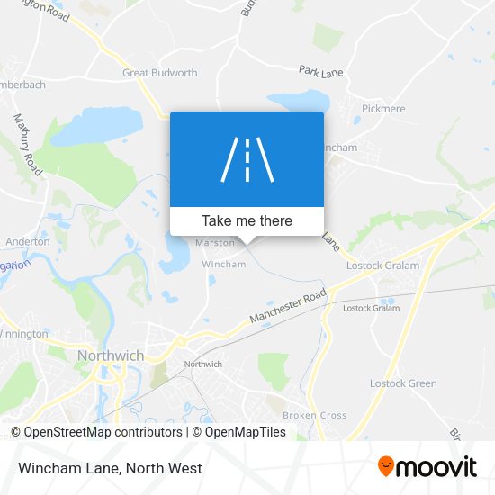Wincham Lane map