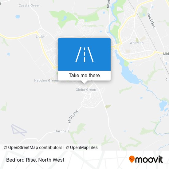 Bedford Rise map