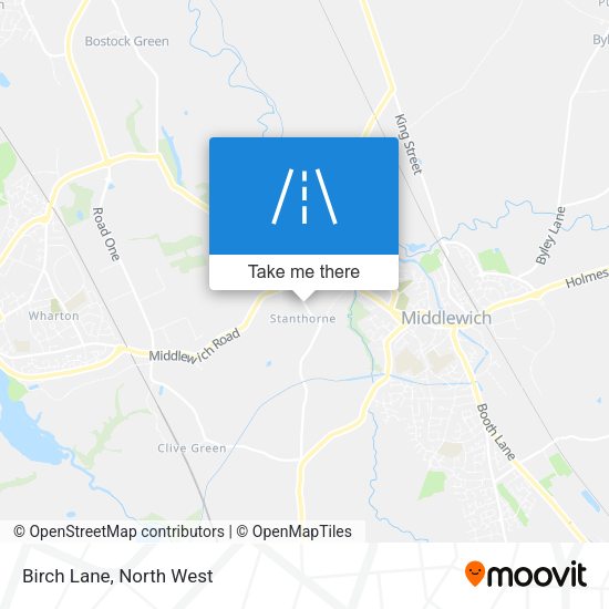 Birch Lane map