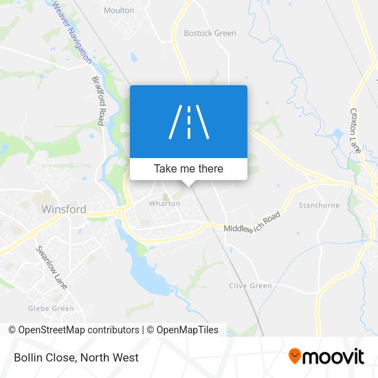 Bollin Close map