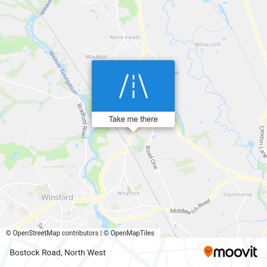 Bostock Road map
