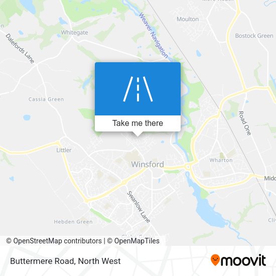 Buttermere Road map