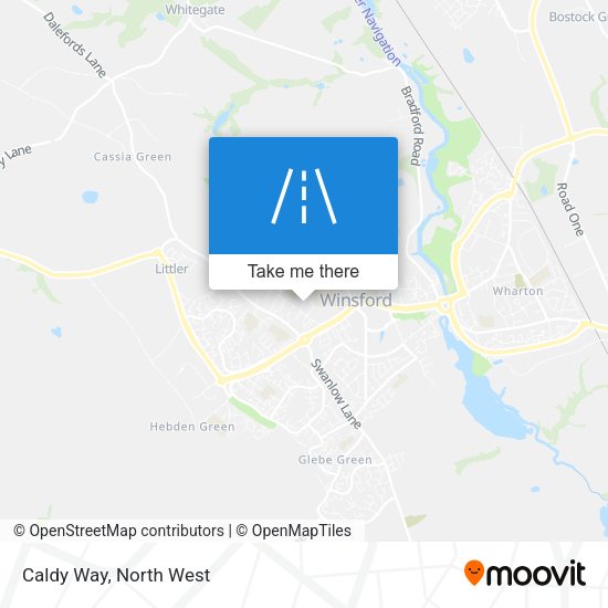 Caldy Way map