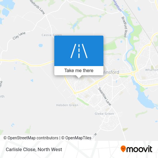 Carlisle Close map