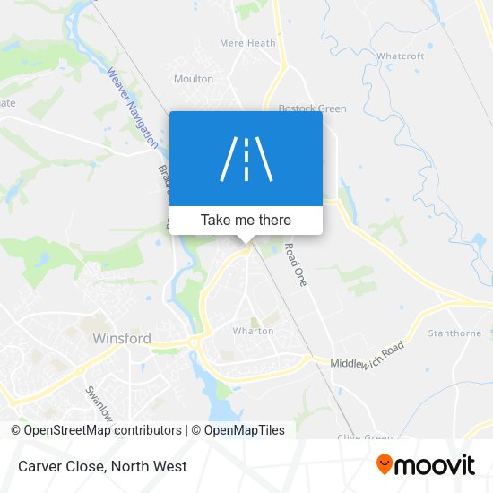 Carver Close map